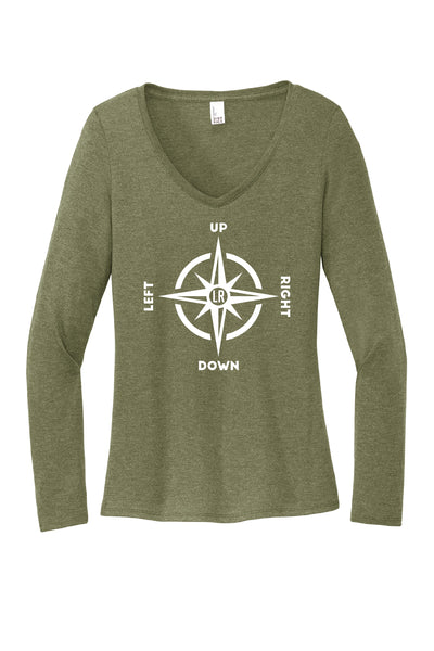L.R. COMPASS - Long Sleeve V-Neck